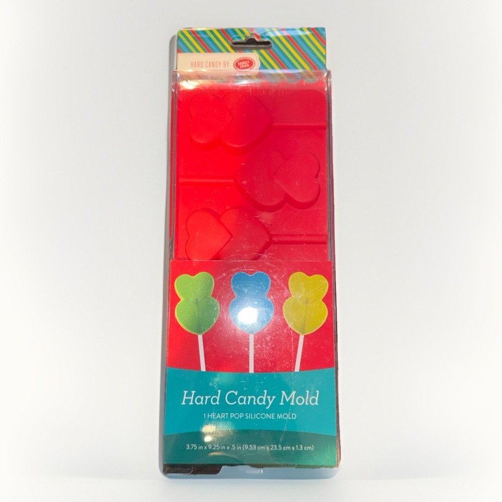 Make'n Mold Red Silicone Heart Pop Hard Candy Mold 3 Cavity 56656-00256